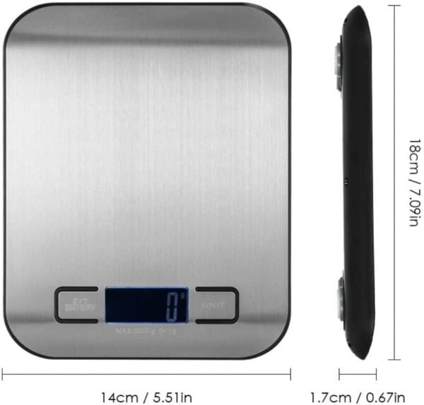 Digital Scale for Home and Commercial Use with 5KG Weighing Capacity